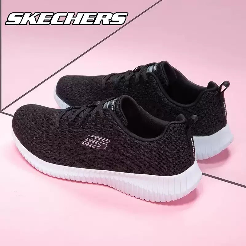 Skechers Women's Spring Shoes, Breathable Mesh Athletic Sneakers, Lightweight Running Shoes with Soft Soles 12980-GYPK Pi-Mart