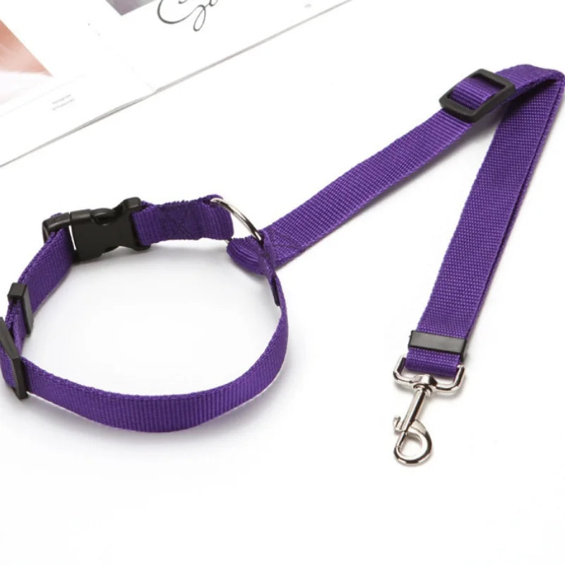 Reflective Pet Dog Car Seat Belt Puppy Collar Walking Travel Car Accessories Cat Leash Harness for Small Dogs Pet Car Supplies Pi-Mart