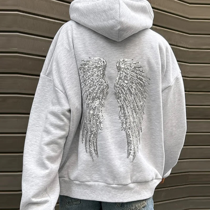 Women Free Wing Hooded Sweatshirt Pure Color Top Long Pants Clothing Suit Female 2026 New Unique Fashion Street Casual Clothes LadyShow.Store