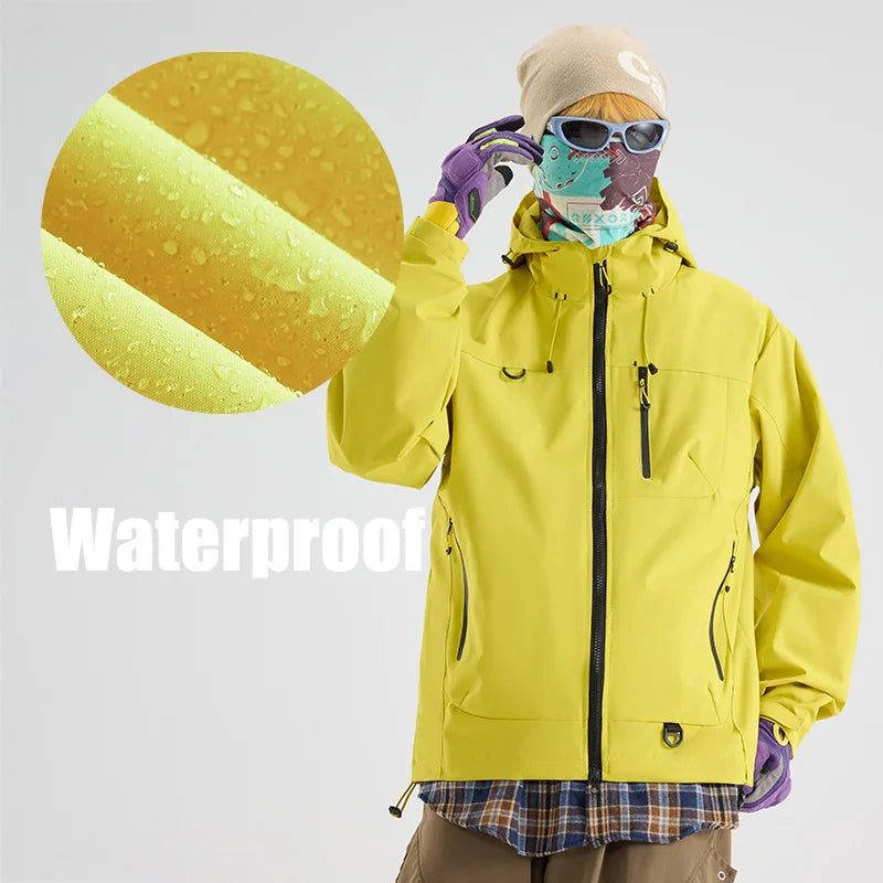 Unisex Hiking Jacket Waterproof Autumn Windbreaker Ourdoor Hooded Coats Women New Jacket Men Fishing Camping Climbing Coats LadyShow.Store