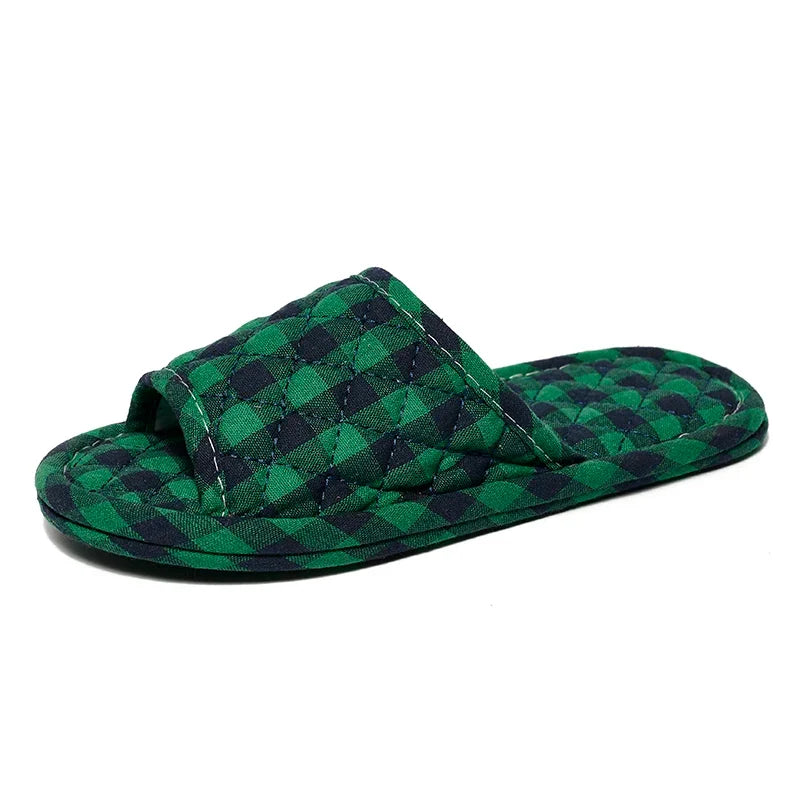 Women Slippers Lightweight Home Shoes Antislip Soft Indoor Fabric Slippers LadyShow.Store