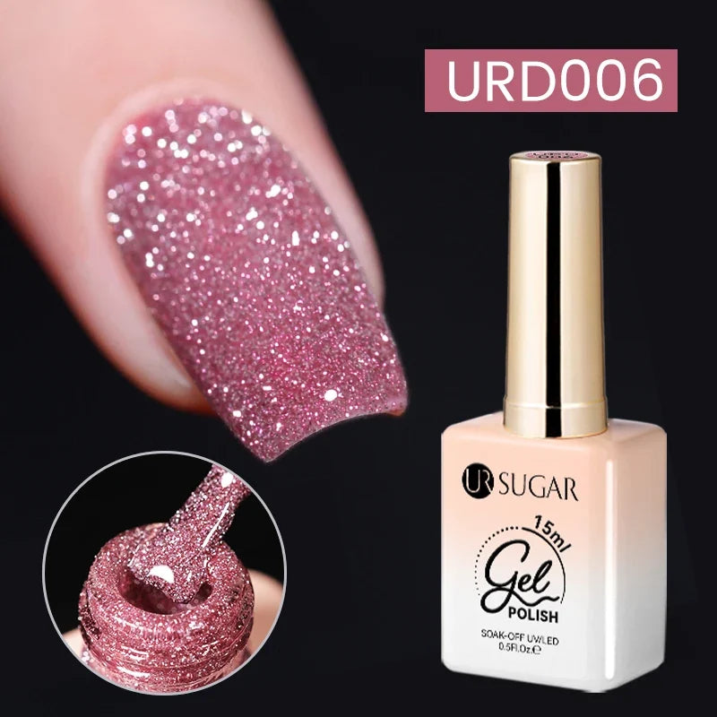 UR SUGAR 15ml Jelly Milky White Translucent Color Gel Polish Semi Permanent UV Gel Nail Art Soak Off Gel Varnish Latest Fashion Tri Light Beauty