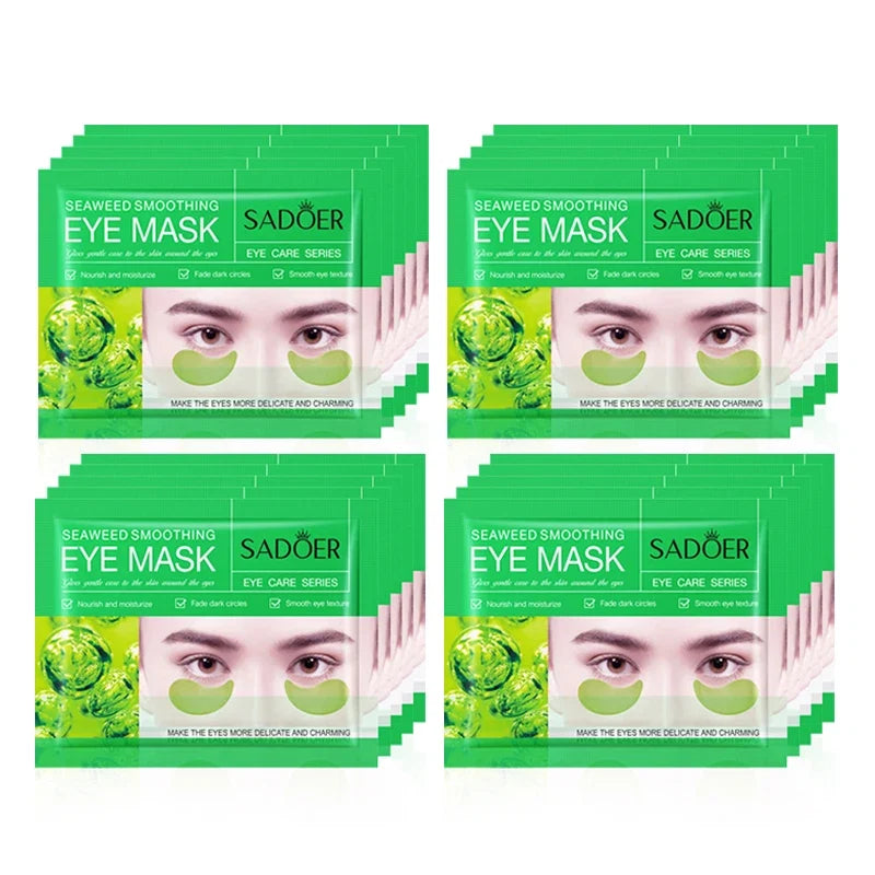 5/10/20 Pairs SADOER Crystal Collagen Eye Mask Anti Dark Circles Removal Eyes Bags Moisturizing Eye Patches for Eyes Skin Care Tri Light Beauty