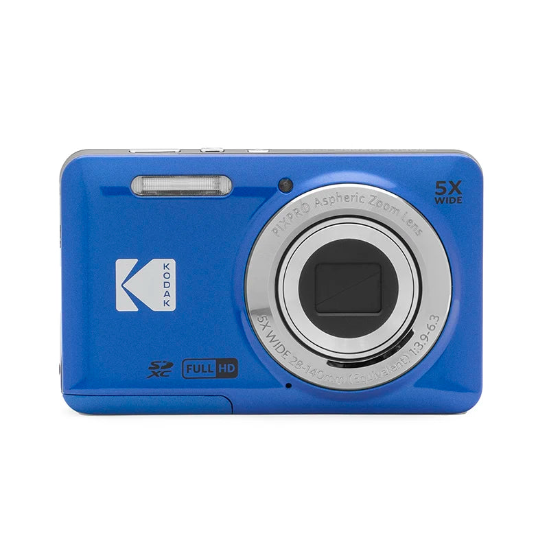 KODAK PIXPRO FZ55-RD 16MP Digital Camera 5X Optical Zoom 28mm Wide Angle 1080P Full HD Video 2.7" LCD Vlogging Camera Pi-Mart