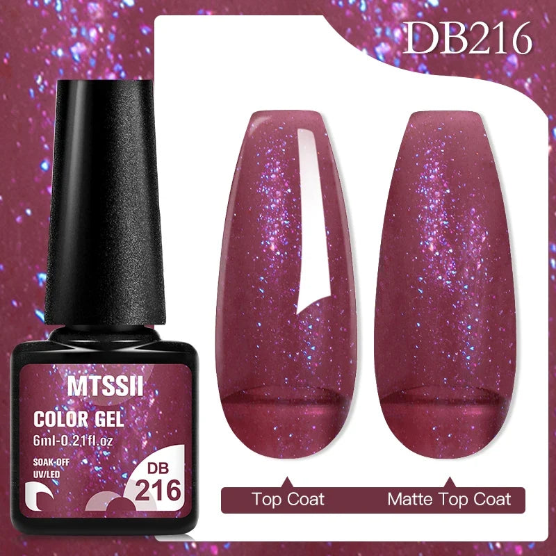 Mtssii 6ML Chocolate Color Gel Nail Polish Brown Semi Permanent UV Gel Autumn Winter Popular Soak Off Nail Art Gel Varnishes Tri Light Beauty