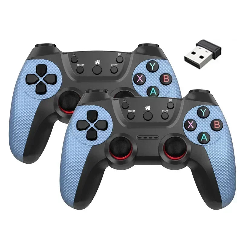 2Pcs Wireless Controller For PC Wireless Game Controller Hand Joystick For Television Computer Androids PC 2.4G Gamepad Remote Pi-Mart