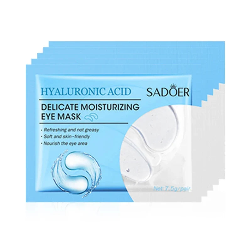5/10/20 Pairs SADOER Crystal Collagen Eye Mask Anti Dark Circles Removal Eyes Bag Moisturizing Eye Patches Beauty Eyes Skin Care Tri Light Beauty