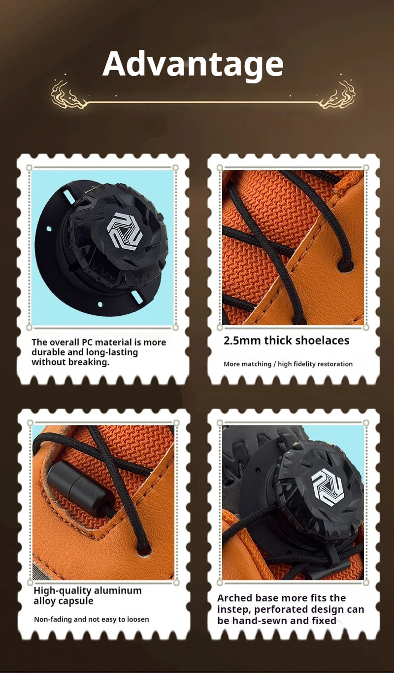 Fashion Swivel Buckle Laces Automatic Shoelace Without Ties Kids Adult Sneakers No Tie Shoe Laces Shoe Accessories 1Pair/2Pair Pi-Mart