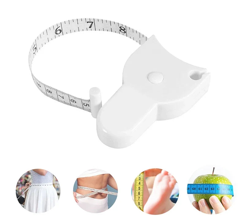 Portable Fitness Telescopic Health Tape Measure With Handle Torch Y-shaped Tape Measure Waist Circumference Tape Measure Pi-Mart