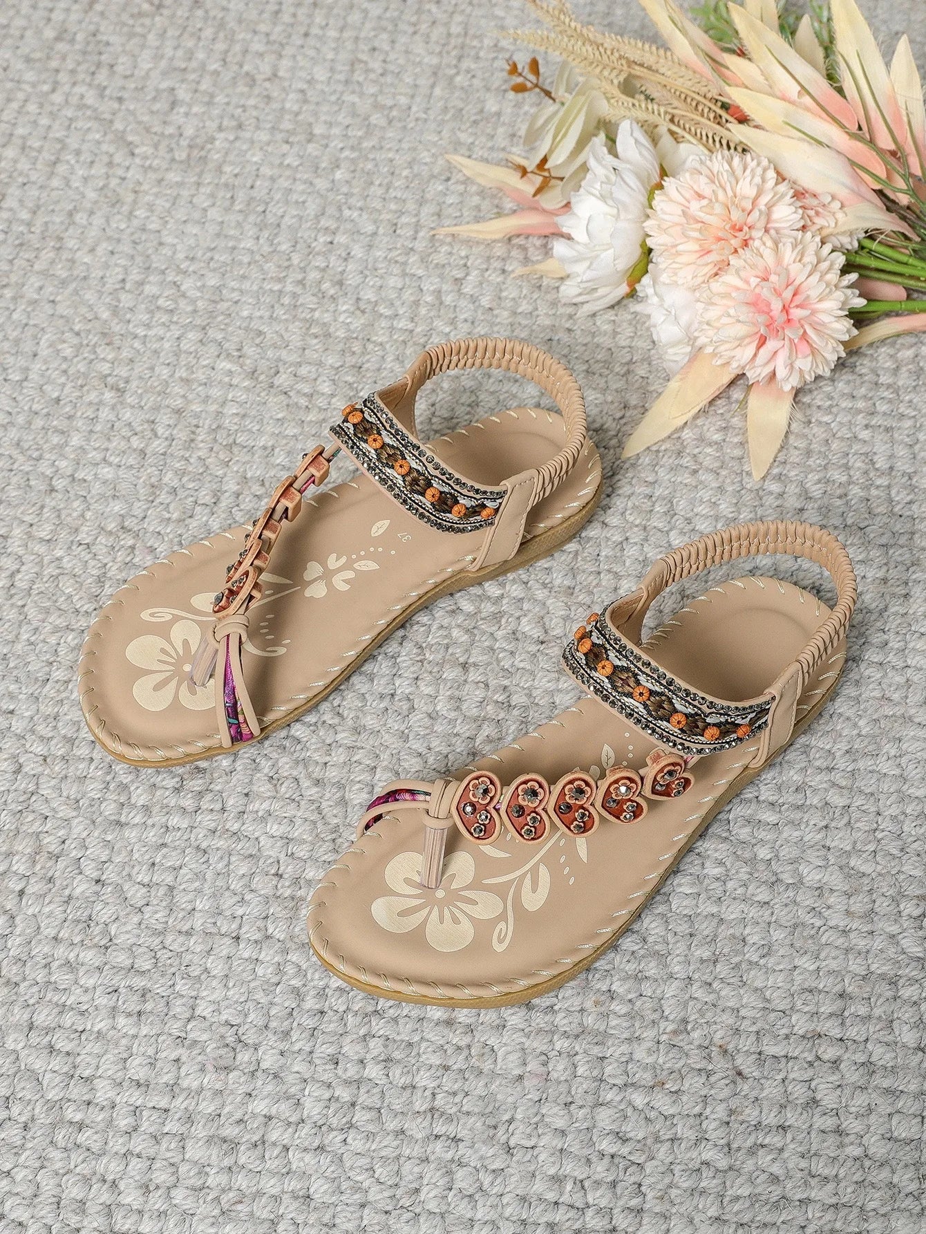 Women's Sandals Bohemian Sandals Outdoor Soft Sole Beach Sandals Platform Lightweight Women Casual Shoes Flat Plus Size Sandal LadyShow.Store