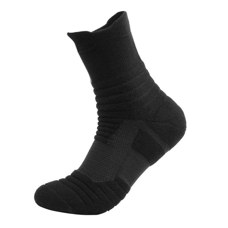 1/3 Pairs Anti-slip Football Socks Men Cotton Sock Short Long Tube Soccer Basketball Sport Socks Breathable Deodorous Sock 39-45 Pi-Mart