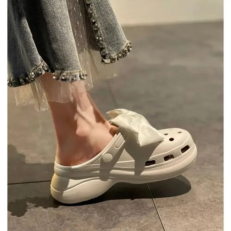 Cute Red Bow Shoe Charms for Crocs Designer DIY Bow-knot Wing Shoe Decorations High Quality Clogs Buckle Accessories New Fashion Pi-Mart