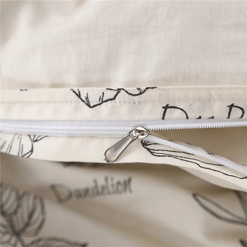1 Piece Of Pure Natural High-Density Cotton Reactive Printing Fabric High-Quality Duvet Cover With Zipper Customizable Size Pi-Mart