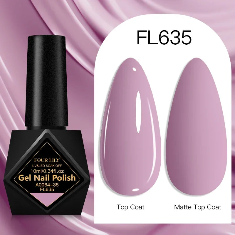 10ml Gel Nail Polish 162 Colors Nail Supplies Vernis Semi Permanent Nail Art Manicure Soak Off LED UV Gel Nail Varnishes Summer Tri Light Beauty