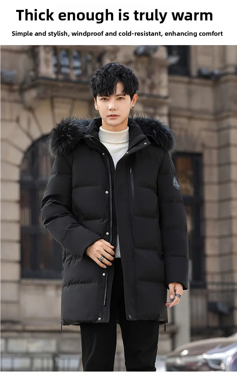 High Brand White Goose Down Jacket Coat Parka Men's Clothing Winter Padded Puffer Jackets Luxury Hooded Padding Outerwear HWY309 Pi-Mart