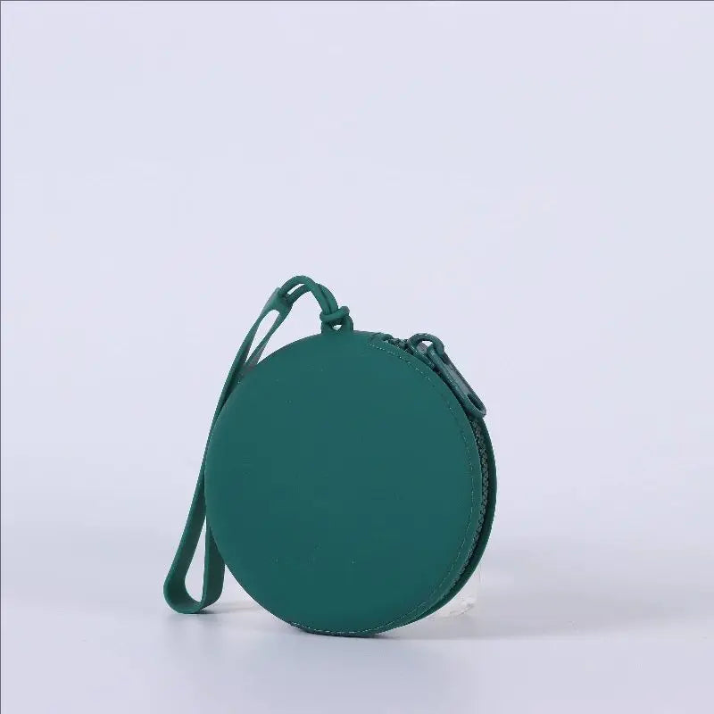 1Pc Silicone Pet Treat Pouch Portable Travel Training Bag Round Silicone Snack Bag for Dogs and Cats Pet Accessories Pi-Mart