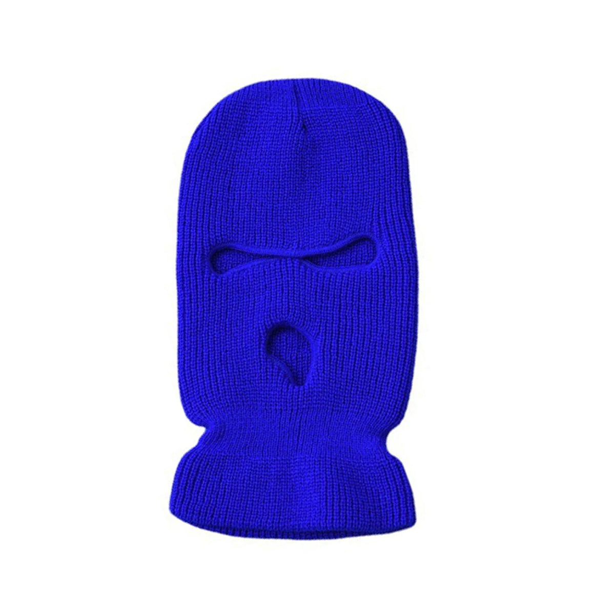 Winter Motorcycle Windproof Full Face Knit Hats Ski Mask Men Warm Wool Balaclava embroidery Winter hats Knitted 3 Holes Ski Mask Pi-Mart