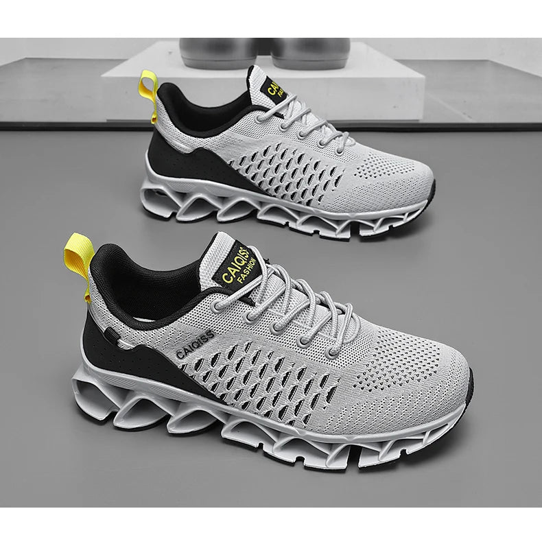 Casual Sneakers Mens Shock-absorb Running Shoes Lightweight Breathable Sports Shoes for Men 2026 New Trendy Gym Trainers for Man Pi-Mart