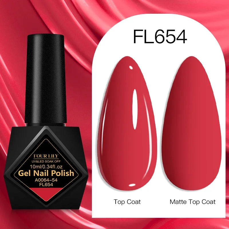 10ml Gel Nail Polish 162 Colors Nail Supplies Vernis Semi Permanent Nail Art Manicure Soak Off LED UV Gel Nail Varnishes Summer Tri Light Beauty