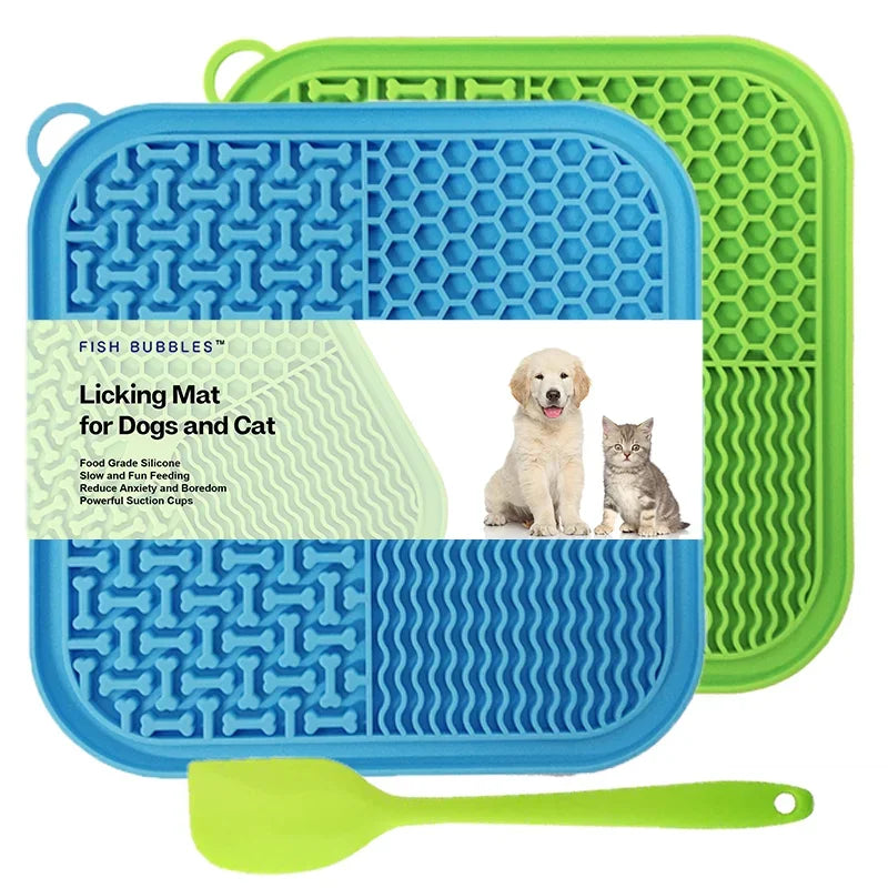 Licking Mat Slow Feeder for Dogs and Cats, Premium Lick Pad with Suction Cups for Dog Anxiety Relief, Slow Feeder Dog Bowls Pi-Mart