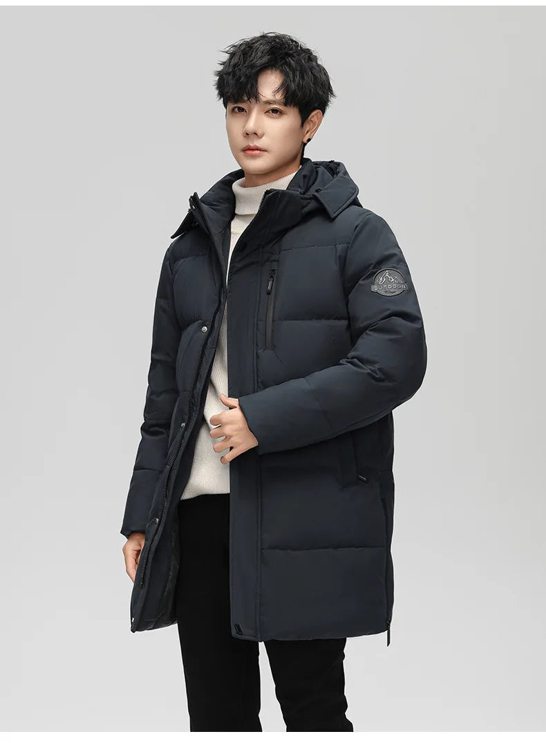 High Brand White Goose Down Jacket Coat Parka Men's Clothing Winter Padded Puffer Jackets Luxury Hooded Padding Outerwear HWY309 Pi-Mart