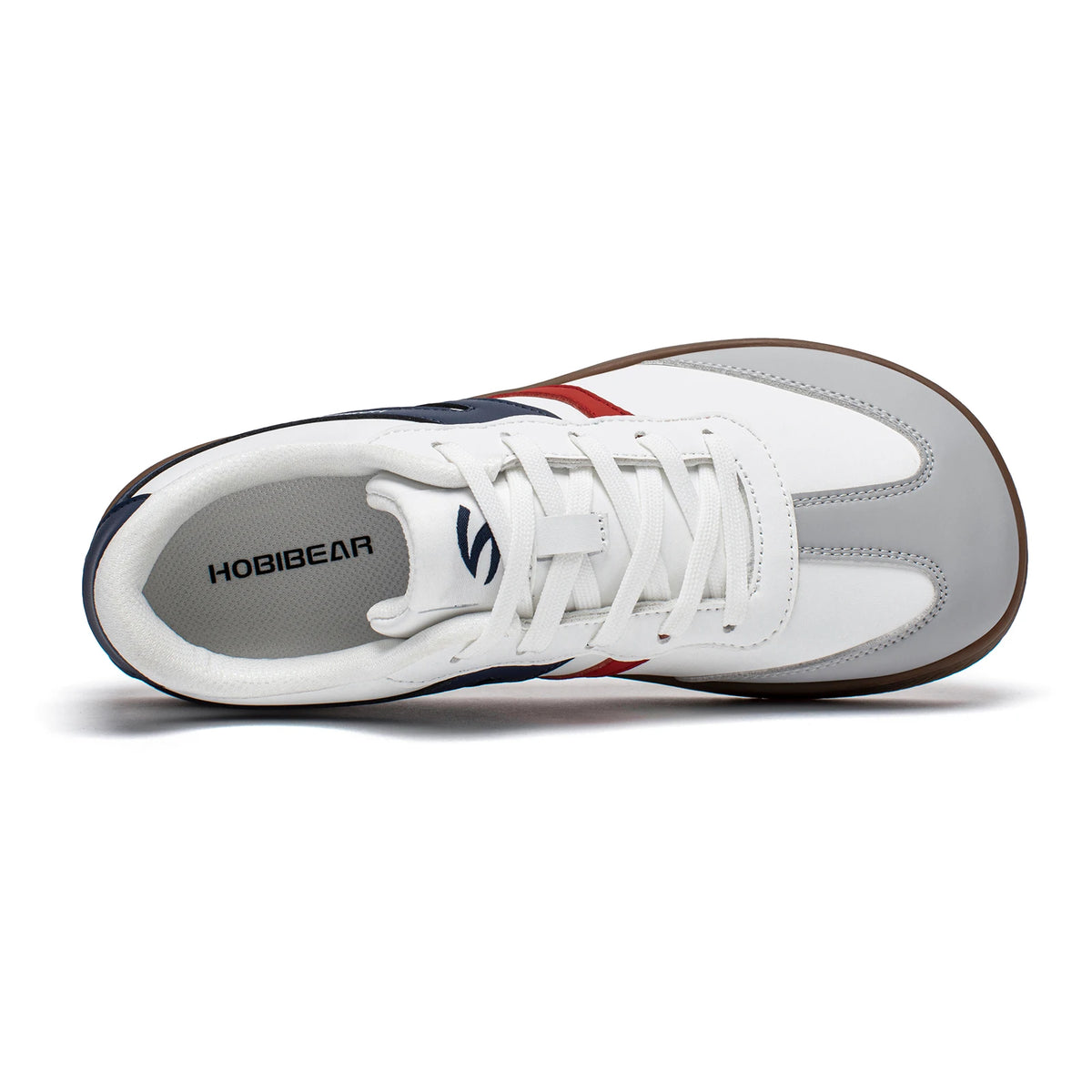 HOBIBEAR Unisex Wide Toe Shoes Artificial Leather Sneakers Casual Lace Up Retro Fashion Shoes for Women Men Pi-Mart