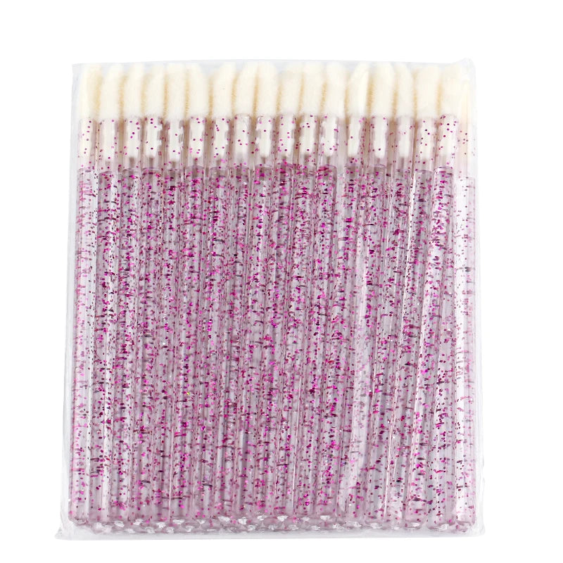 Lanjinglin 5/50 Pcs Lip Brush Reusable Makeup Brushes Lipstick Applicator Wands Eyelashes Extension Tool Beauty Accessories Pi-Mart
