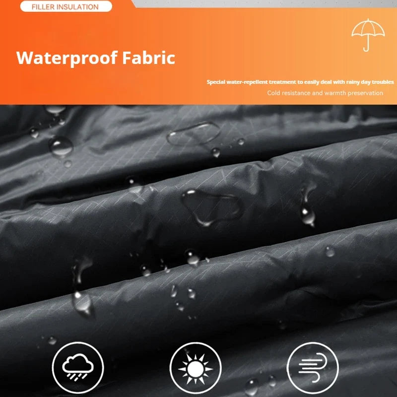 Men Winter New Down Jacket Men Hooded Waterproof Windproof Puffer Jacket Detachable Hat Coat Casual Lightweight Down Jacket Male LadyShow.Store