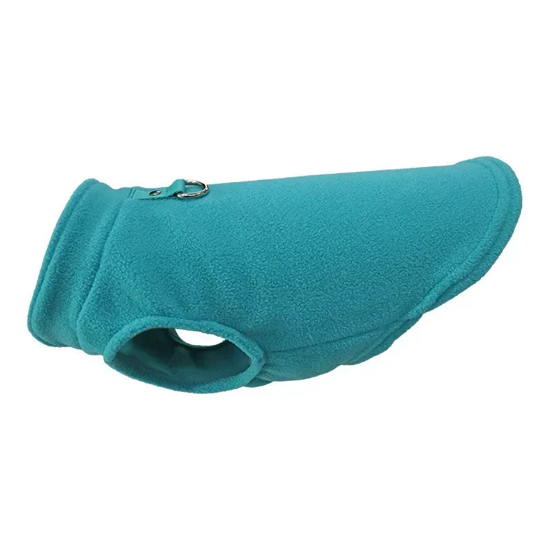 Warm Fleece Dogs Clothes Pet Dog Jacket Vest With D-Ring For Small Dog Cats Clothing French Bulldog Costumes Chihuahua Coat LadyShow.Store