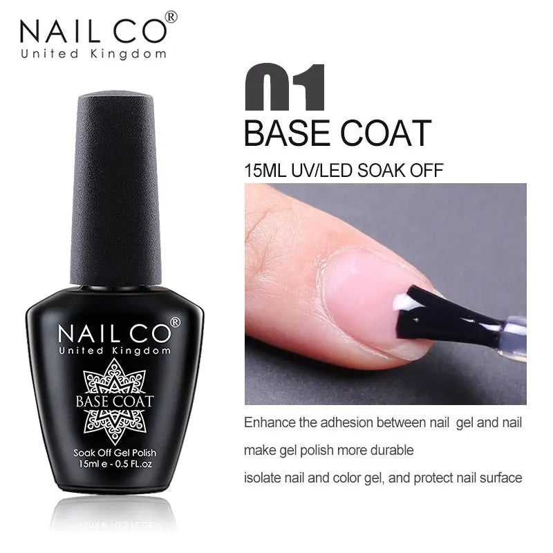 NAILCO 15ml Brown Nails Art Red Color Gel Nail Polish Semi-permanent UV Gel Polish Coffee Manicure Chocolate Hybrid Nail Varnish Tri Light Beauty