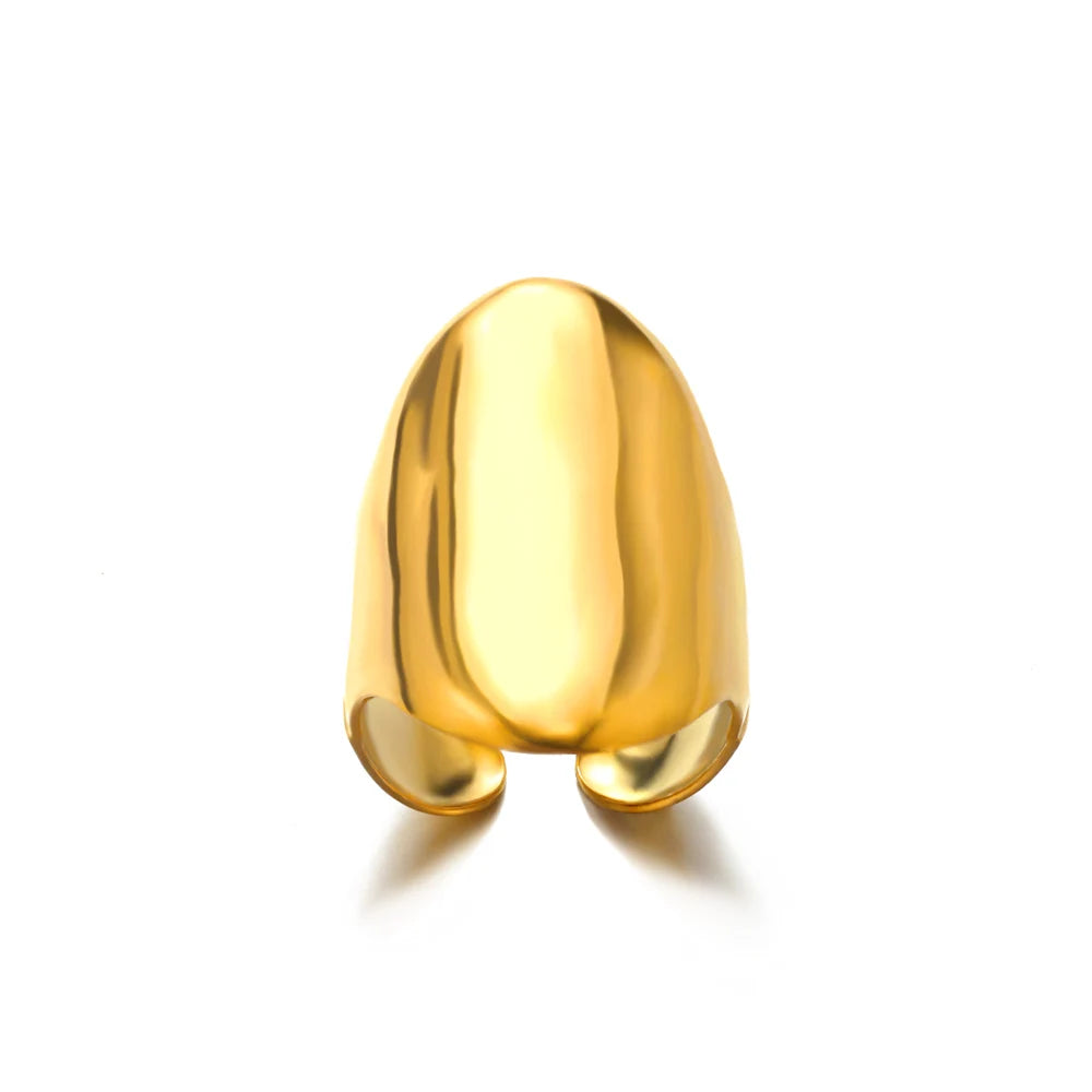 316L Stainless Steel Rings for Women Gold Color Never Fade Luxury Classic rings wedding couple rings Jewelry Free Shipping Pi-Mart