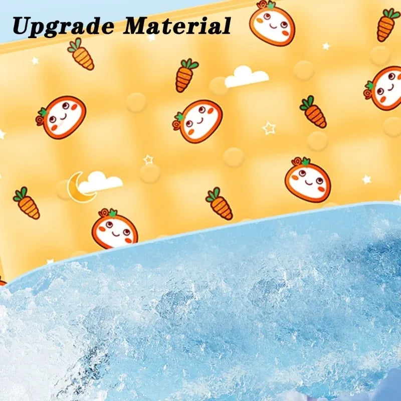 Large Pet Cooling Mat for Summer Heat Relief Reusable Breathable Gel Freeze Panel for Dogs Cats Indoor Outdoor Crate Bed Pi-Mart