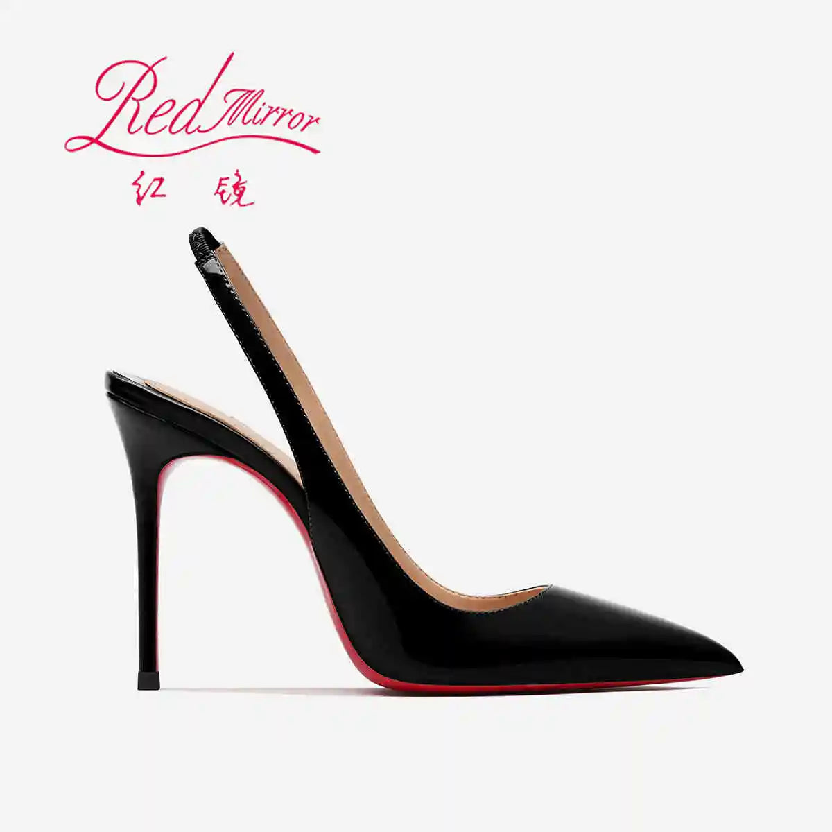 Heeled sandals Red Shiny Bottoms Naked color luxury Hollow 2026 New Elegant High Heels Sexy Slingbacks Ladies Shoes Women shoes Pi-Mart