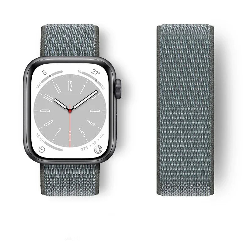 Nylon Sport loop Strap For Apple Watch Band 44mm 42/40mm 45mm  38/41mm pride Bracelet iwatch Ultra2 49mm Series 9 8 se 7 6 5 4 3 LadyShow.Store