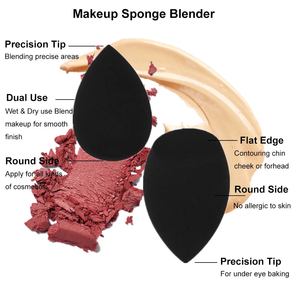 Makeup Sponge Cosmetic Puff For Foundation Concealer Cream Soft Powder Makeup Sponge Puff Blinder Make-Up Accessorie Pi-Mart