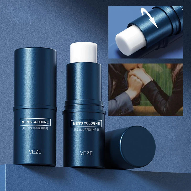 Fanzhen Men's Solid Cologne - Light and Fresh Scent, All-Over Use, Portable Stick for On-the-Go Convenience Tri Light Beauty