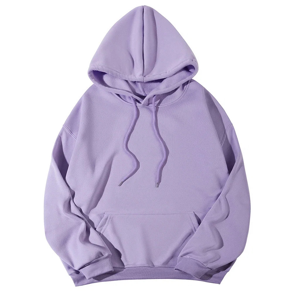 Women's Hoodies Pullover Spring Autumn Casual Hoodie 2026 Sweatshirts Solid Color Hoodies Oversize Black Sweatshirt Women Top LadyShow.Store
