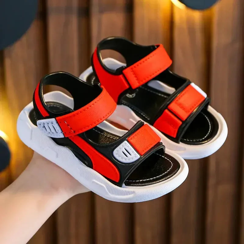 Summer Baby Sandals Solid Color Baby Boy Sandals Soft Sole Anti-slip Boys Girls Sandals Toddler Baby Shoes Beach 2-12 Years LadyShow.Store