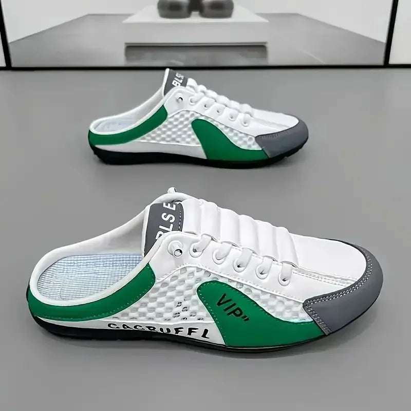 Men's Fashion Soft-soled Half Slippers Summer Men Trendy Bottom Casual Shoes Soft Sole Sneakers Zapatos De Hombre Plus Size 48 Pi-Mart