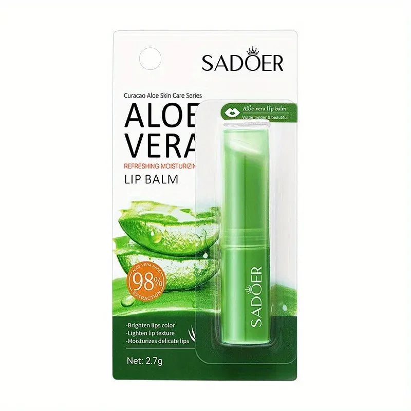Lip Aloe Balm Nourishing, Refreshing, Hydrating and Moisturizing Preventing Cracking and Repairing Lips Gentle Non Irritating Pi-Mart