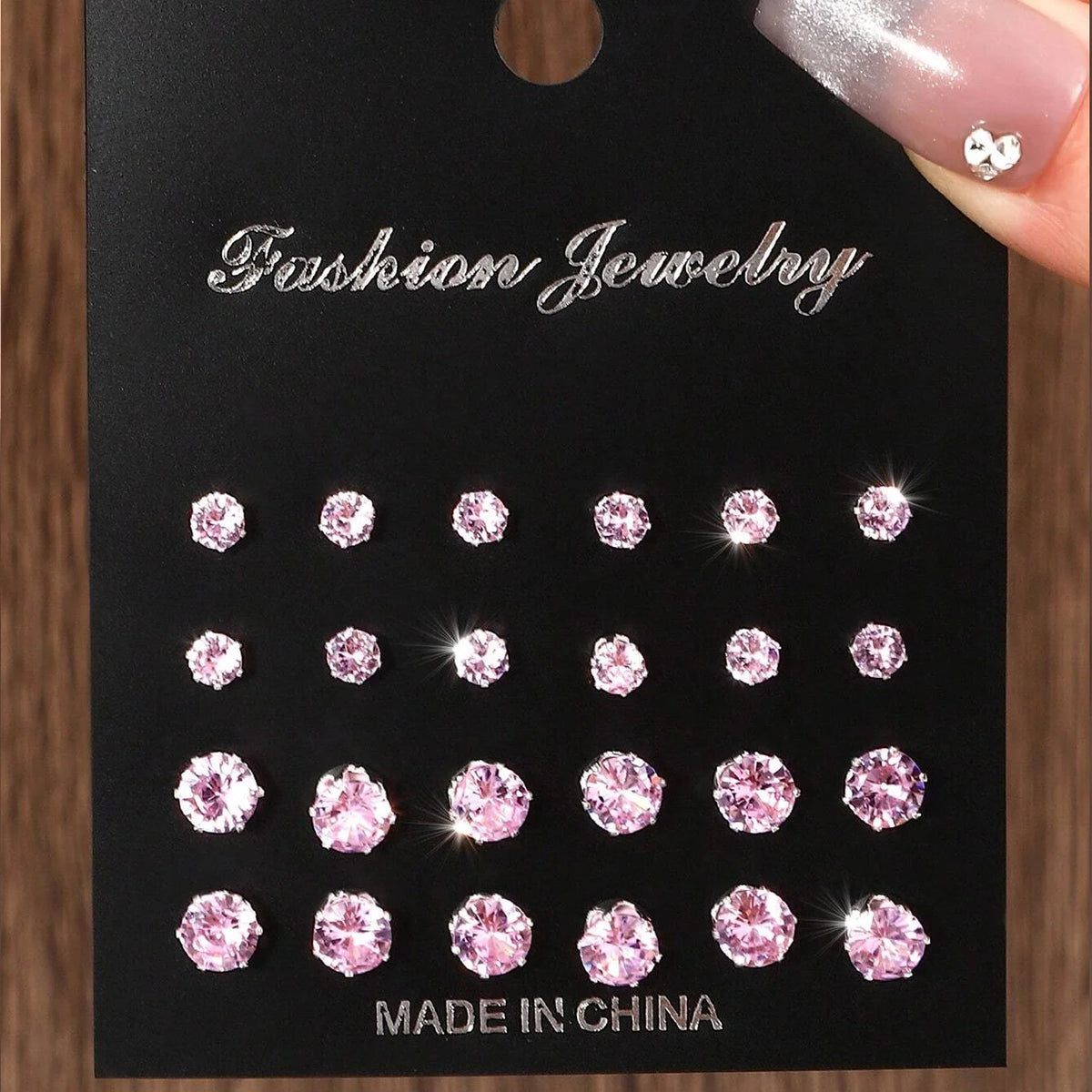 12 Pairs Of Luxurious, Simple, Shiny, And Caring Zirconia Decorative Earrings Are Suitable For Gifts To Parties,And Couples Pi-Mart