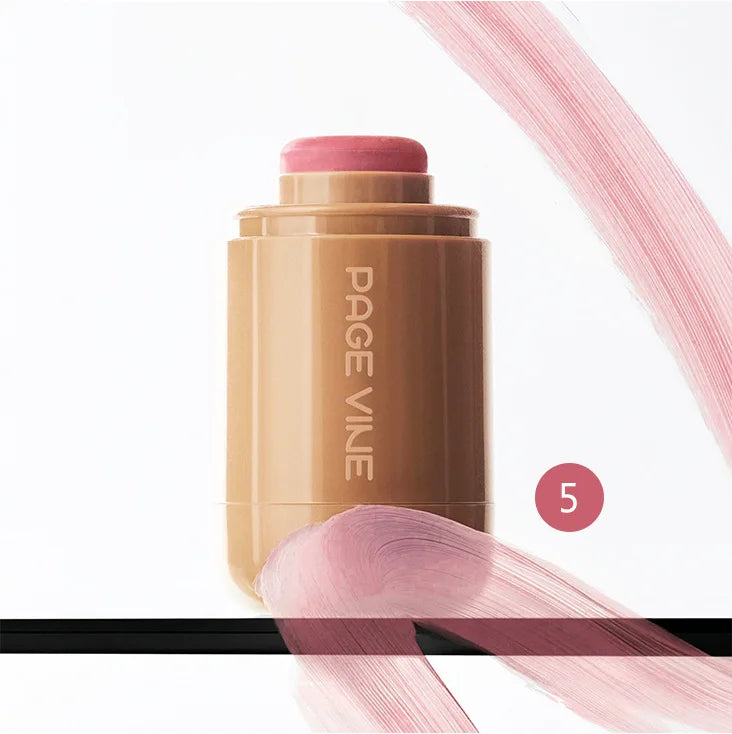 New Blush Stick 3-in-1 Cheek Lip Tinted Moistured Blush Stick Silky Brighten Blush Cream Blusher Cosmetics Tubes Matte Contour LadyShow.Store