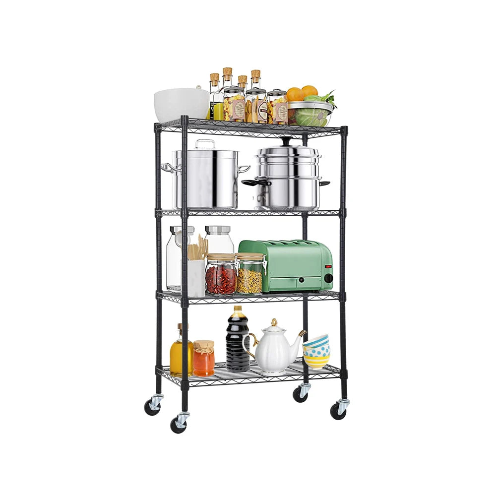 Industrial Warehouse Eco-Friendly Adjustable Large Capacity Metal Mobile Storage Wire Racks Shelving Storage Units Pi-Mart