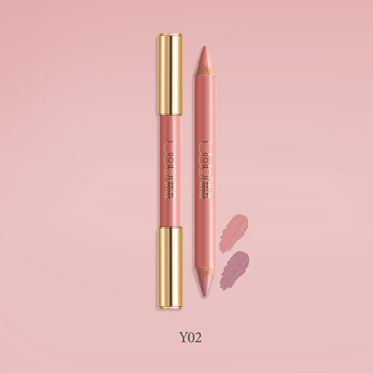 OUT OF OFFICE LUMEGLOW DUO PENCIL,Cheek&Multi-Use,Creamy Blendable,Buildable Color,Twist-Up Design,Luxury Makeup,Smooth Texture Pi-Mart