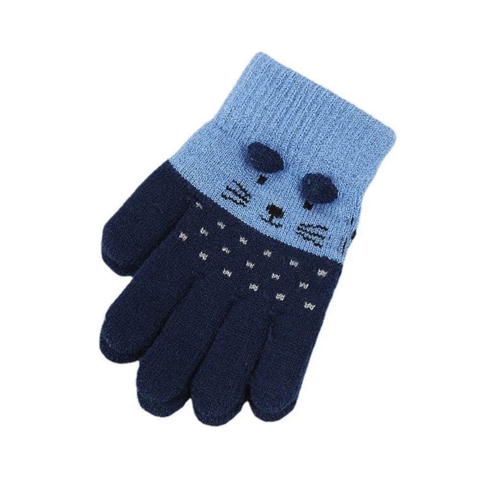 3- 10Years Old Fashion Warm Winter Gloves Coldproof Candy Color Children Mittens Soft Elastic Gloves Outdoor Pi-Mart