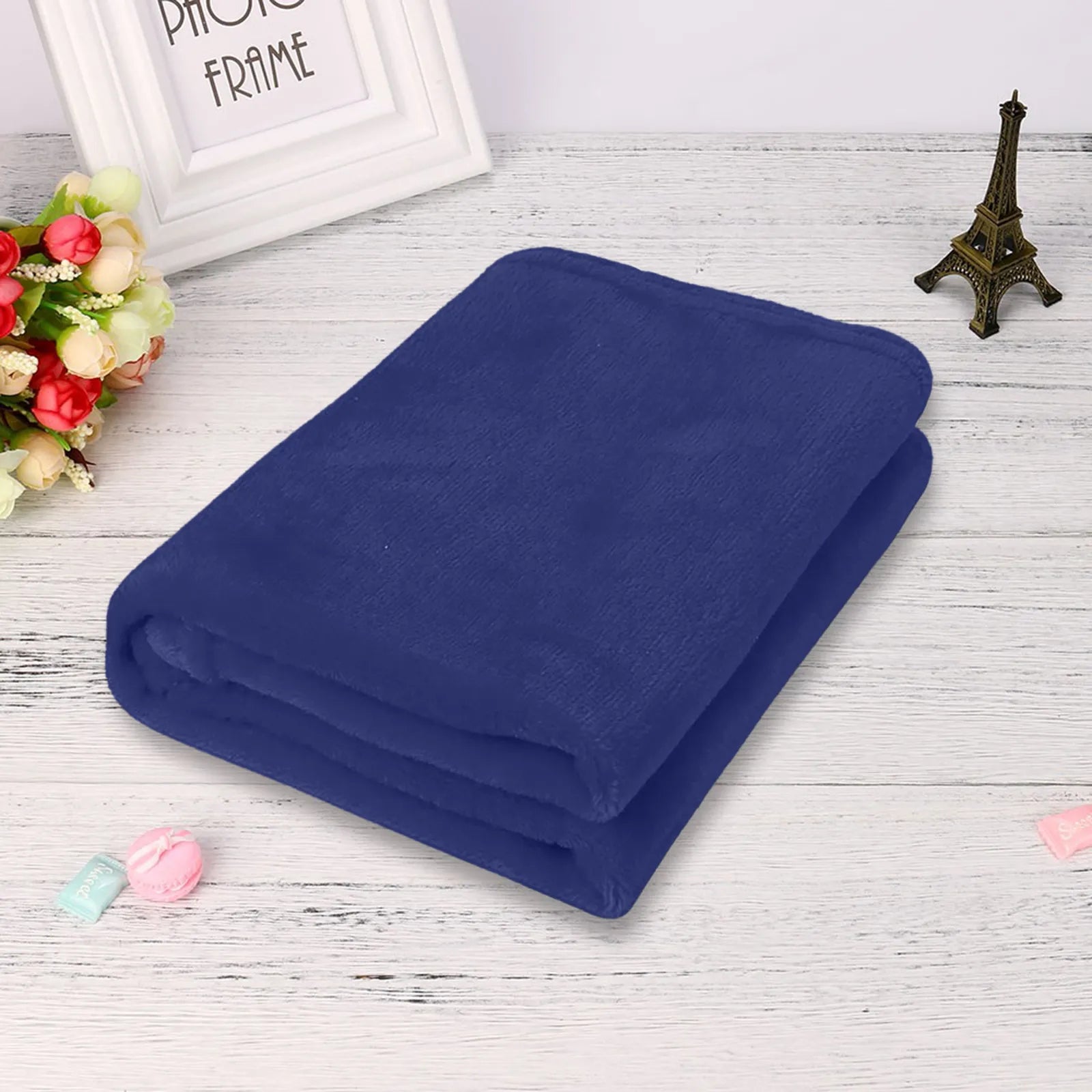 Plain Flannel Coral Blanket Small Fleece Sheet Super Warm Solid Micro Plush Fleece Blanket Throw Rug Sofa Bedding Supplies Pi-Mart