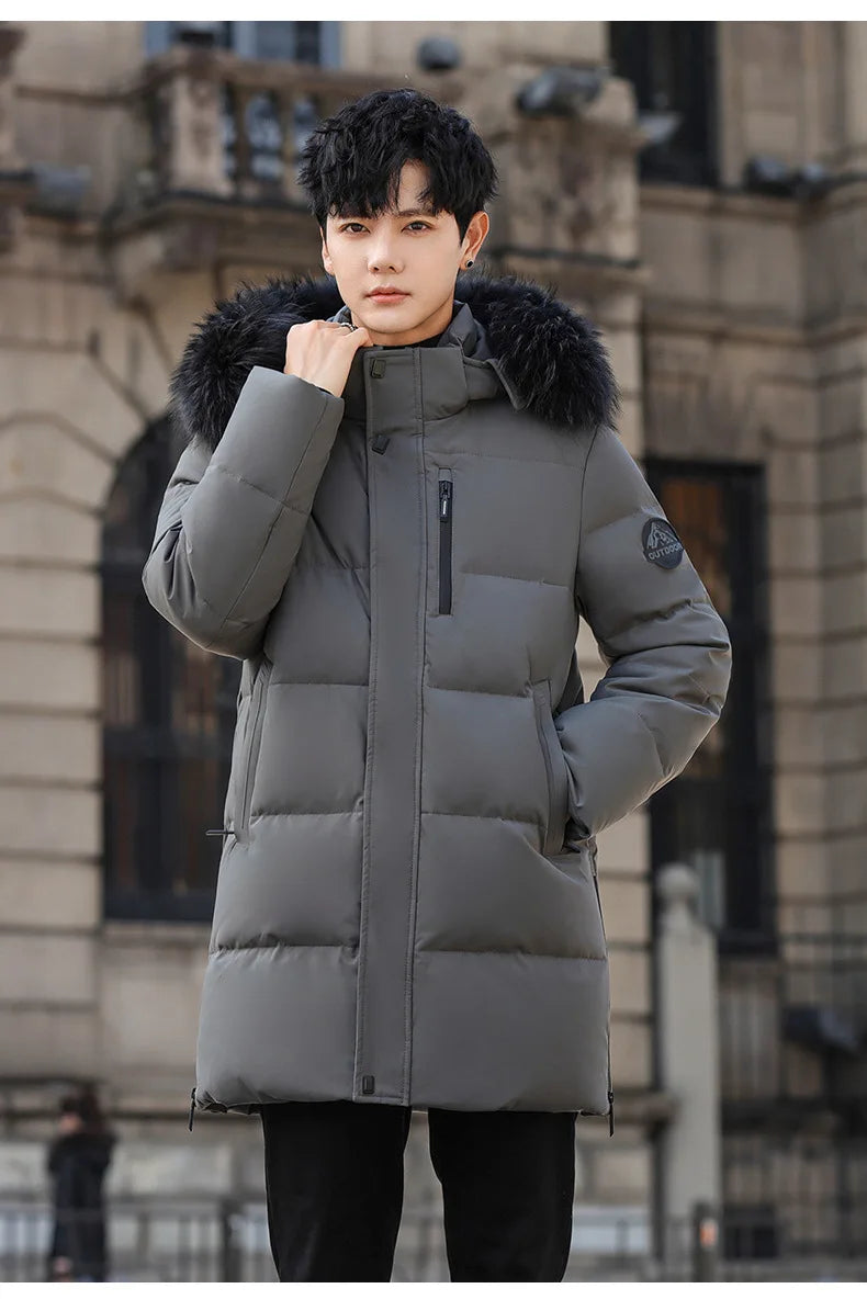High Brand White Goose Down Jacket Coat Parka Men's Clothing Winter Padded Puffer Jackets Luxury Hooded Padding Outerwear HWY309 Pi-Mart