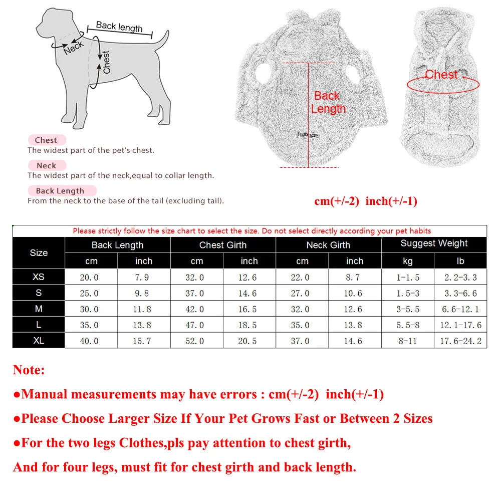 Soft Fleece Pet Dog Clothes Cute Hoodie Coat For Small Medium Dogs Cats Autumn Winter Puppy Hooded Jacket Sweater Pug Apparel LadyShow.Store