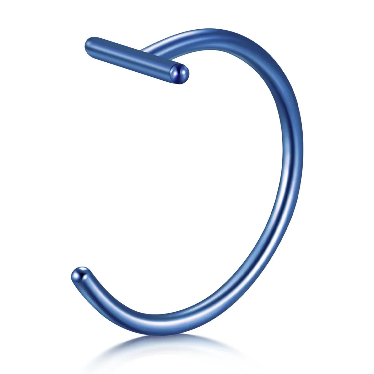 1PCS Fake Piercing Lip Rings Nose Nostril Ring Septum Clip On Mouth Ring Fake Piercing Body Clip Hoop Pi-Mart