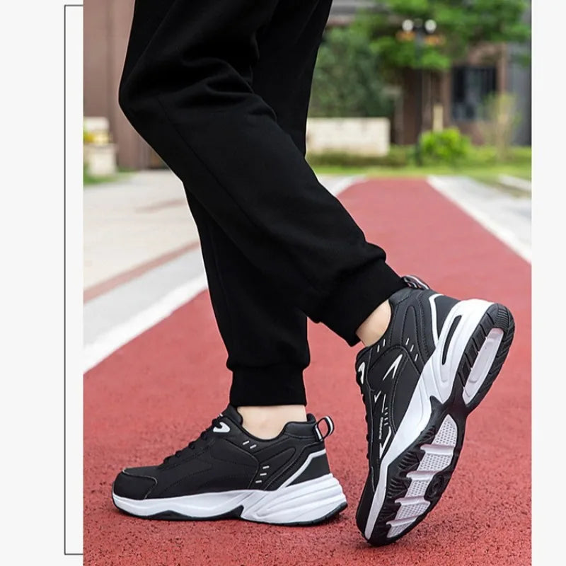 Autumn New Men Microfber Running Shoes Luxury Brand Men Shoes School Student Air-cushion Sneakers Fashion Man Casual Shoes 35-48 Pi-Mart